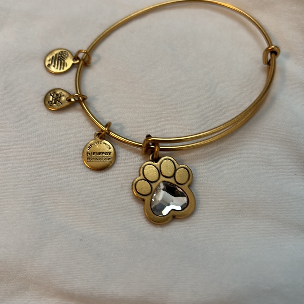 Alex and Ani Paw Prints of Love with Swarovski Crystal Bracelet